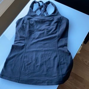 Lululemon Enhearten Double Criss Cross Tank Black